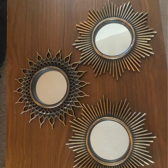Decorative Mirrors Set Of 3 - Picture 3 of 3